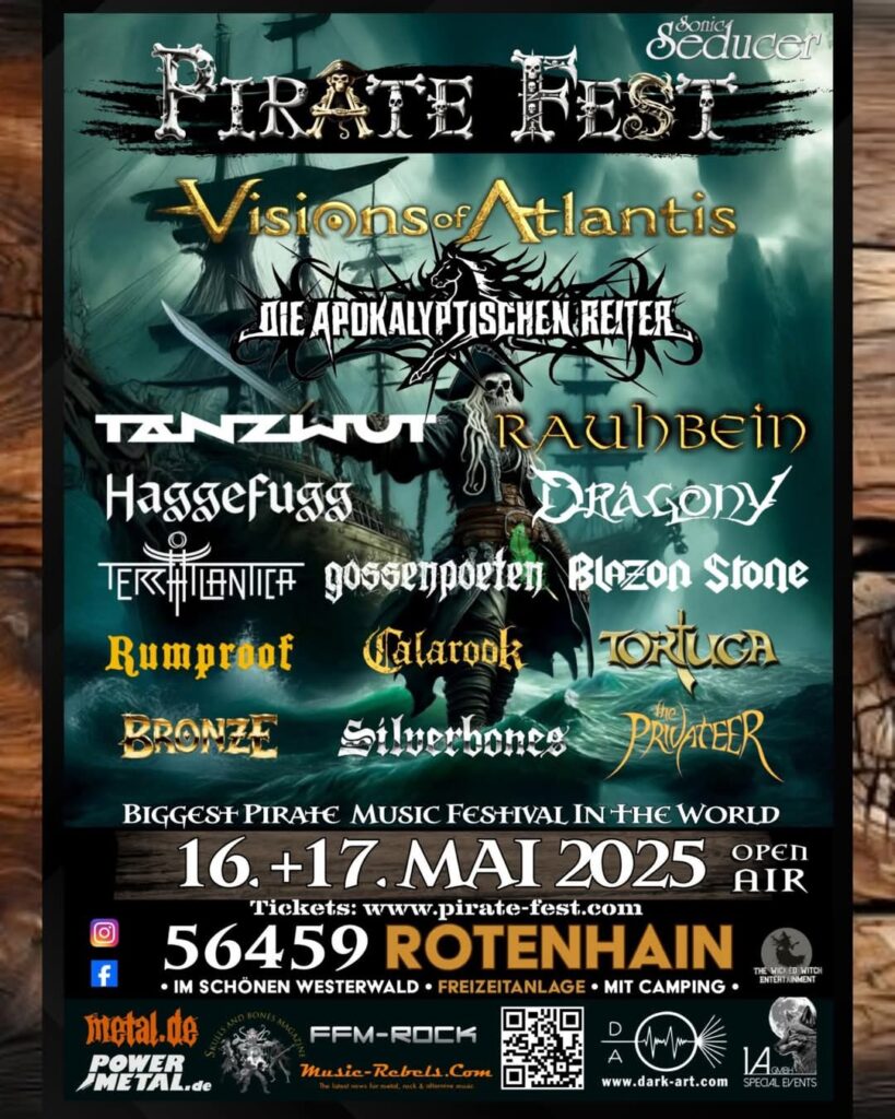 Flyer für das Pirate Fest 2025