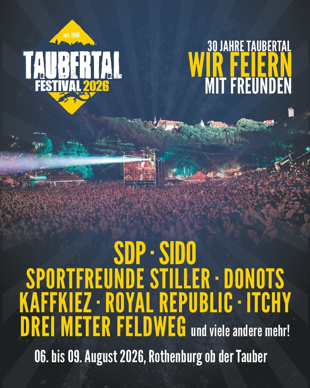 Taubertal Festival 2026 – Das große Jubiläum steht an Taubertal Festival 2026 – Das große Jubiläum steht an