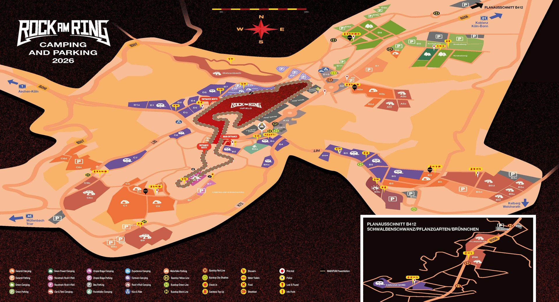 Event-News: Rock am Ring 2026 – Camping-Plan und Cashless-Portal sind online