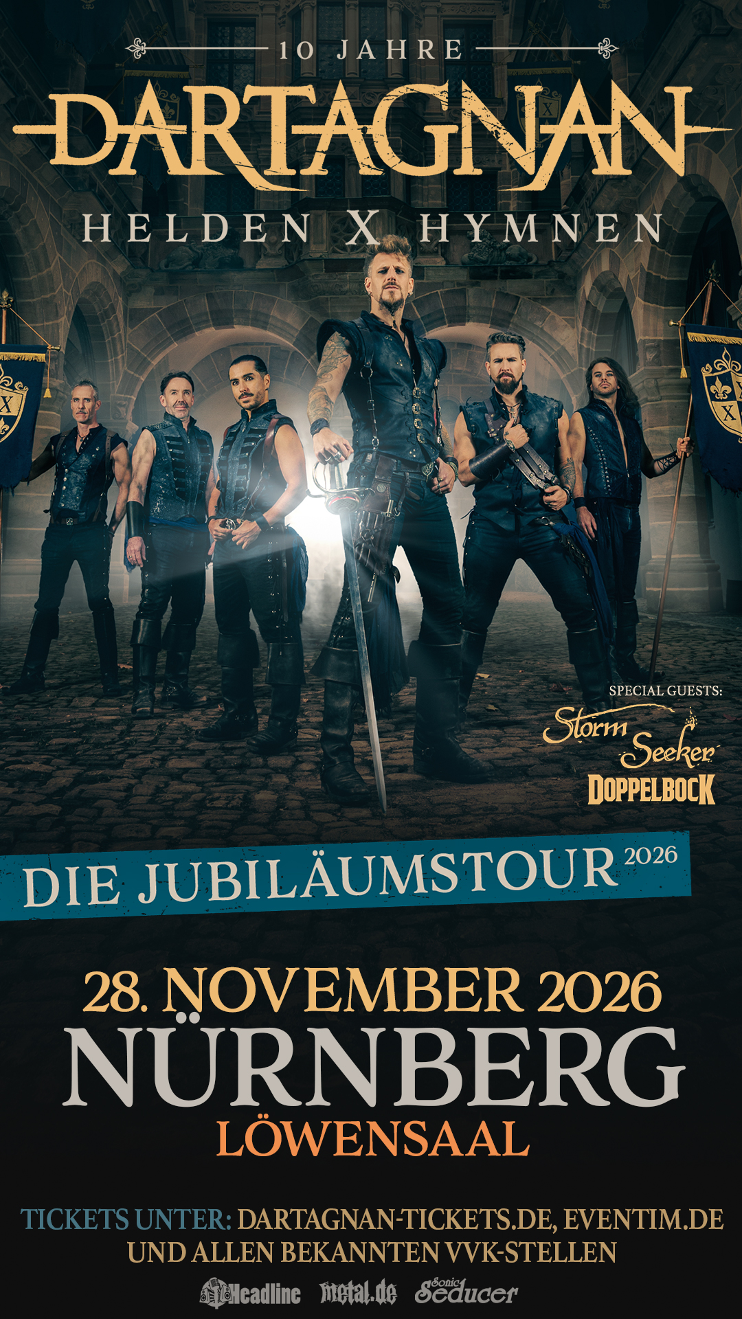 Event-News: 10 Jahre dArtagnan am 28. November im Nürnberger Löwensaal